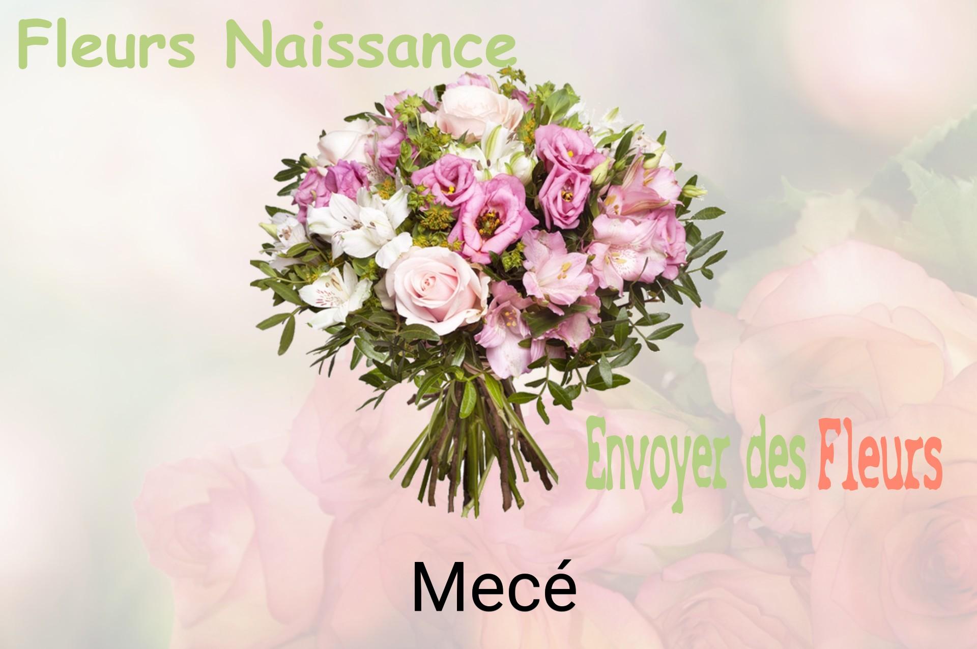 Bouquet de fleurs de naissance livré à Mecé